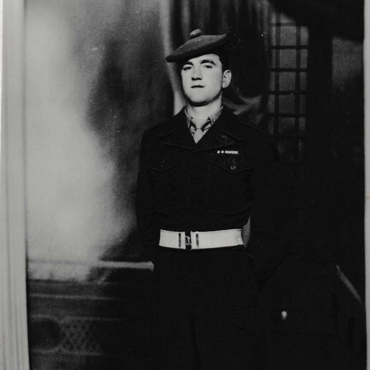 Young Andrew Glassford in uniform