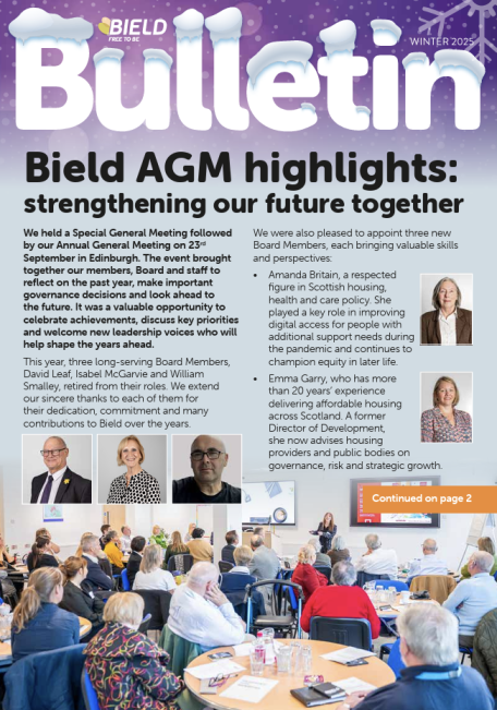 Winter Newsletter 2025 screenshot (front cover)